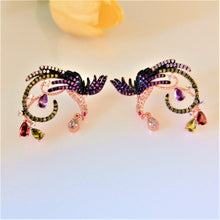 Load image into Gallery viewer, Designer Bird Super Big Stud Earrings