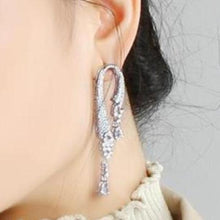 Load image into Gallery viewer, Wedding Zircon Dangle Earrings - Enumu