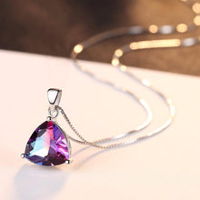 Load image into Gallery viewer, Sterling Silver Rainbow Fire Mystic Topaz Necklace - Enumu
