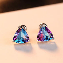 Load image into Gallery viewer, Sterling Silver Rainbow  Fire Mystic Topaz Studs - Enumu