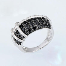 Load image into Gallery viewer, Sterling Silver Black Sapphire & CZ set - Enumu
