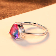 Load image into Gallery viewer, Sterling Silver Rainbow Fire Mystic Topaz Ring - Enumu
