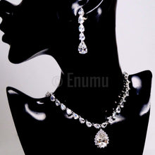 Load image into Gallery viewer, Diamond Necklace with Earrings Set - Enumu