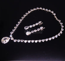 Load image into Gallery viewer, Diamond Necklace with Earrings Set - Enumu