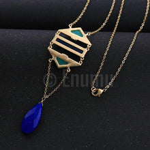 Load image into Gallery viewer, Green and Blue Necklace - Enumu