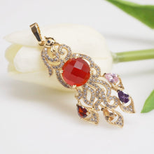 Load image into Gallery viewer, Super Big Multi Colour Peacock Pendant - Enumu