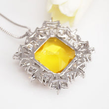 Load image into Gallery viewer, Big Citrine Pendant with Chain - Enumu