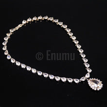 Load image into Gallery viewer, Diamond Necklace with Earrings Set - Enumu