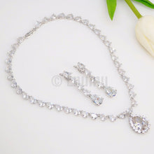 Load image into Gallery viewer, Diamond Necklace with Earrings Set - Enumu