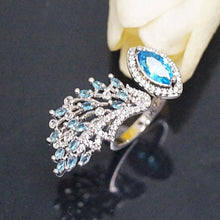 Load image into Gallery viewer, Aquamarine Adjustable Ring - Enumu
