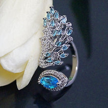 Load image into Gallery viewer, Aquamarine Adjustable Ring - Enumu