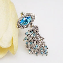 Load image into Gallery viewer, Aquamarine Adjustable Ring - Enumu