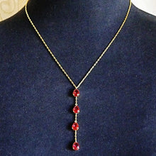 Load image into Gallery viewer, Ruby Long Pendant with Chain - Enumu