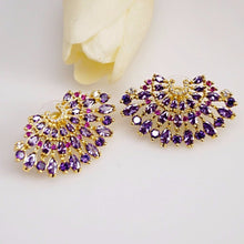 Load image into Gallery viewer, Huge Amethyst Studs - Enumu