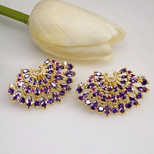 Load image into Gallery viewer, Huge Amethyst Studs - Enumu