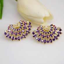 Load image into Gallery viewer, Huge Amethyst Studs - Enumu