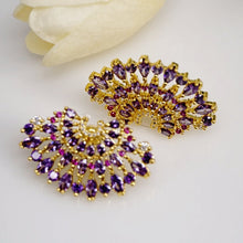 Load image into Gallery viewer, Huge Amethyst Studs - Enumu