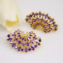 Load image into Gallery viewer, Huge Amethyst Studs - Enumu