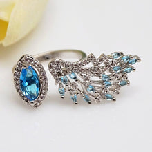 Load image into Gallery viewer, Aquamarine Adjustable Ring - Enumu