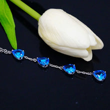Load image into Gallery viewer, Aquamarine Long Pendant with Chain - Enumu