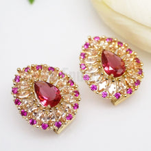 Load image into Gallery viewer, Simple Ruby Studs - Enumu
