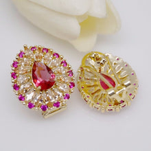 Load image into Gallery viewer, Simple Ruby Studs - Enumu