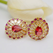 Load image into Gallery viewer, Simple Ruby Studs - Enumu
