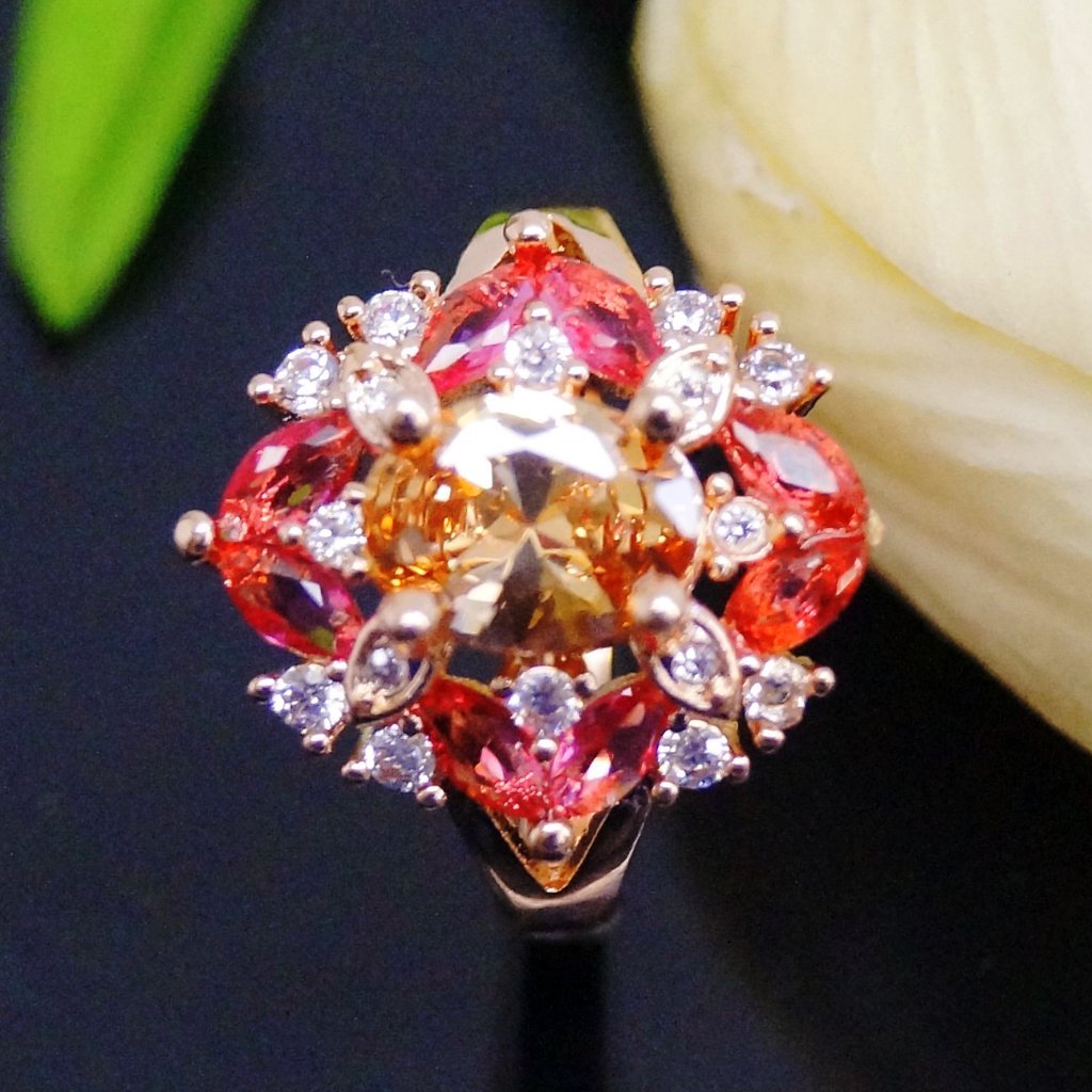 Champagne ruby ring store