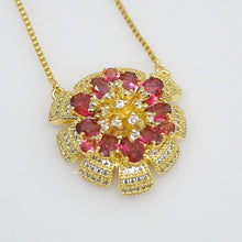 Load image into Gallery viewer, Huge Ruby Flower Pendant - Enumu