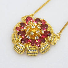 Load image into Gallery viewer, Huge Ruby Flower Pendant - Enumu