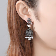 Load image into Gallery viewer, YGP Zircon Pearl Jhumka /Jhumki Earrings - Enumu