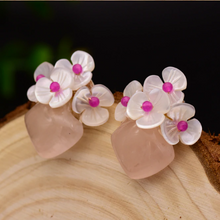 Load image into Gallery viewer, Sterling Silver Natural Shell Studs Earrings - Enumu