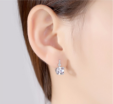 Load image into Gallery viewer, Sterling Silver Smoky Quartz Small Hoops - Enumu