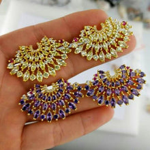 Load image into Gallery viewer, Huge Amethyst Studs - Enumu