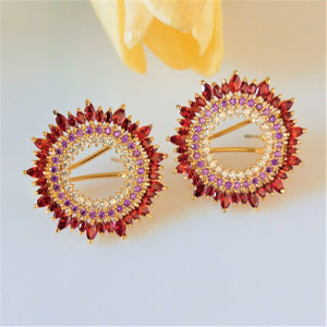 Blazing Sun Stud Earrings