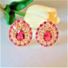 Load image into Gallery viewer, Ruby &amp; Citrine Studs