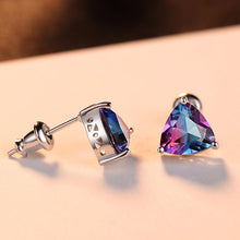 Load image into Gallery viewer, Sterling Silver Rainbow  Fire Mystic Topaz Studs - Enumu