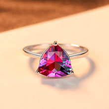 Load image into Gallery viewer, Sterling Silver Rainbow Fire Mystic Topaz Ring - Enumu