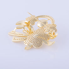 Load image into Gallery viewer, YGP Pearl Flower Brooch or Saree Pin - Enumu
