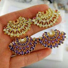 Load image into Gallery viewer, Huge Citrine Studs - Enumu