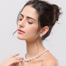 Load image into Gallery viewer, Single Line Pearl Necklace Set - Enumu