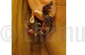 Designer Bird Super Big Stud Earrings - Enumu