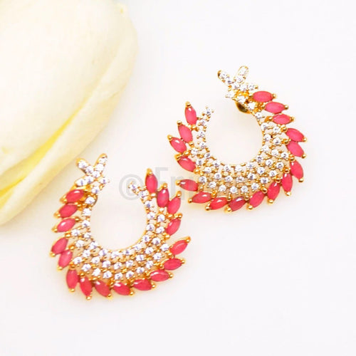 Ruby Studs / Earrings - Enumu