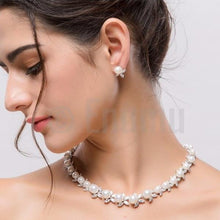 Load image into Gallery viewer, Single Line Pearl Necklace Set - Enumu