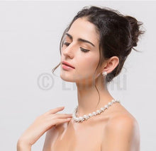 Load image into Gallery viewer, Single Line Pearl Necklace Set - Enumu
