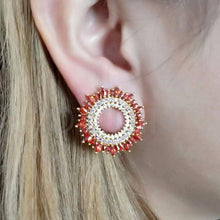 Load image into Gallery viewer, Blazing Sun Stud Earrings - Enumu