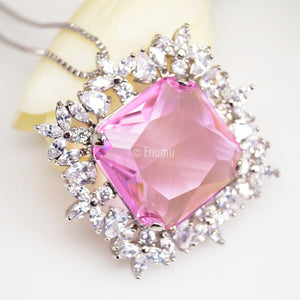 Big Tourmaline Pendant with Chain - Enumu