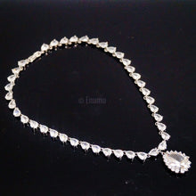 Load image into Gallery viewer, Swiss Zircon Diamond Drop Necklace - Enumu