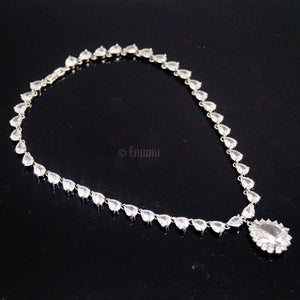 Swiss Zircon Diamond Drop Necklace - Enumu