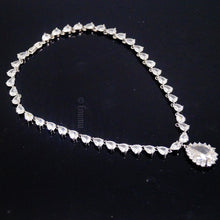 Load image into Gallery viewer, Swiss Zircon Diamond Drop Necklace - Enumu